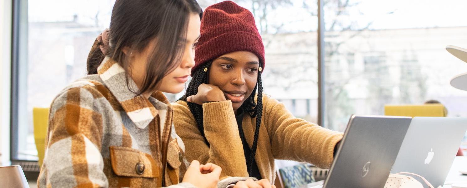 Students studying together.